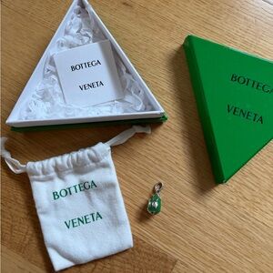 Bottega Veneta Silver and Enamel Pendant